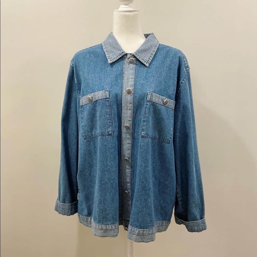 Two Toned Denim Shirt